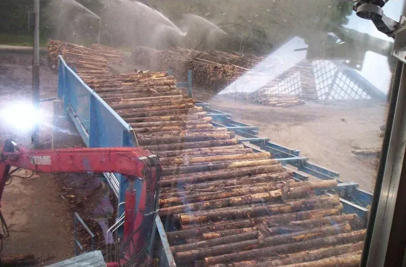 Photograph of Log deck